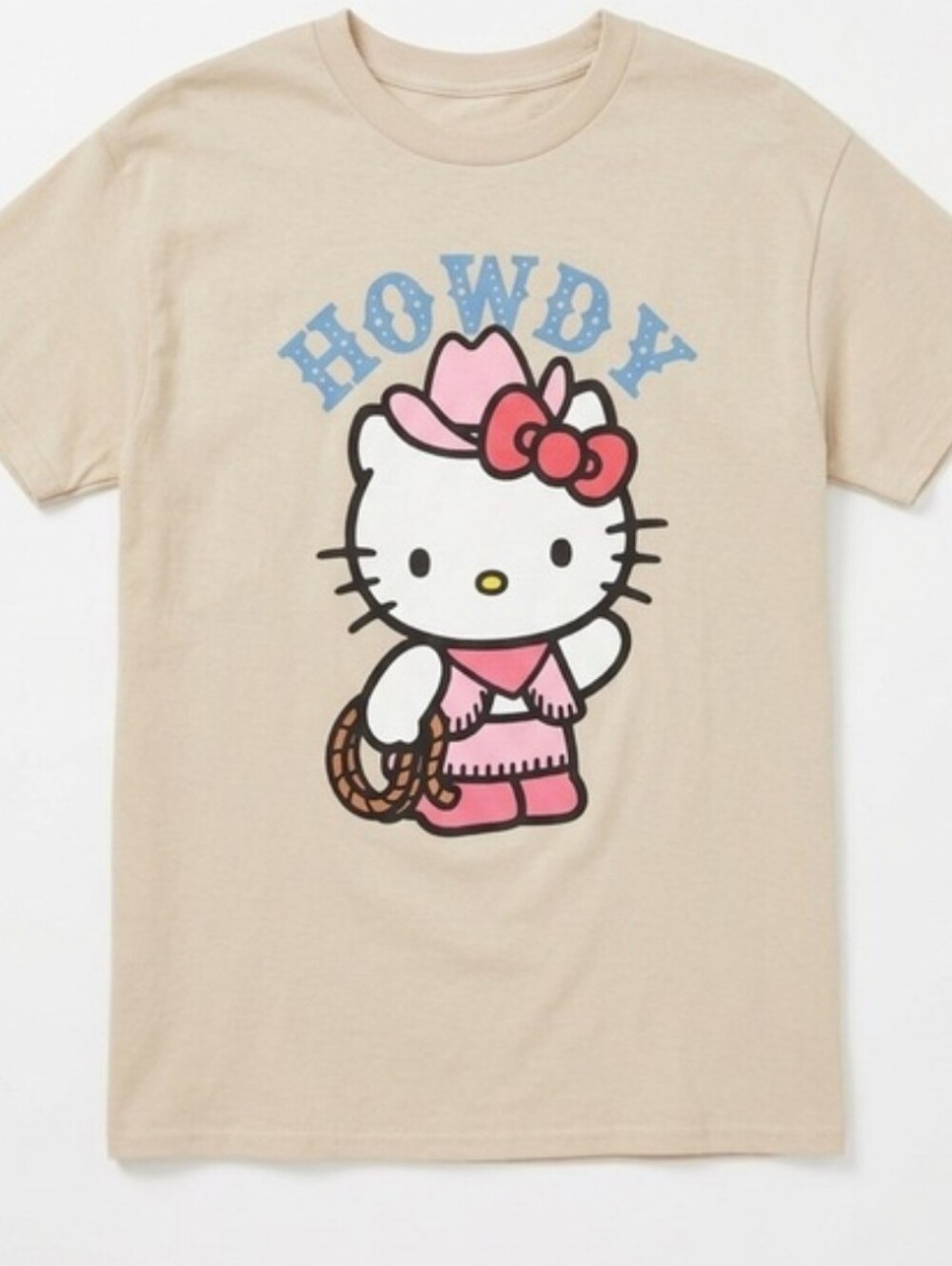 Hello Kitty Women's Howdy T Shirt Size Large - Picture 1 of 3